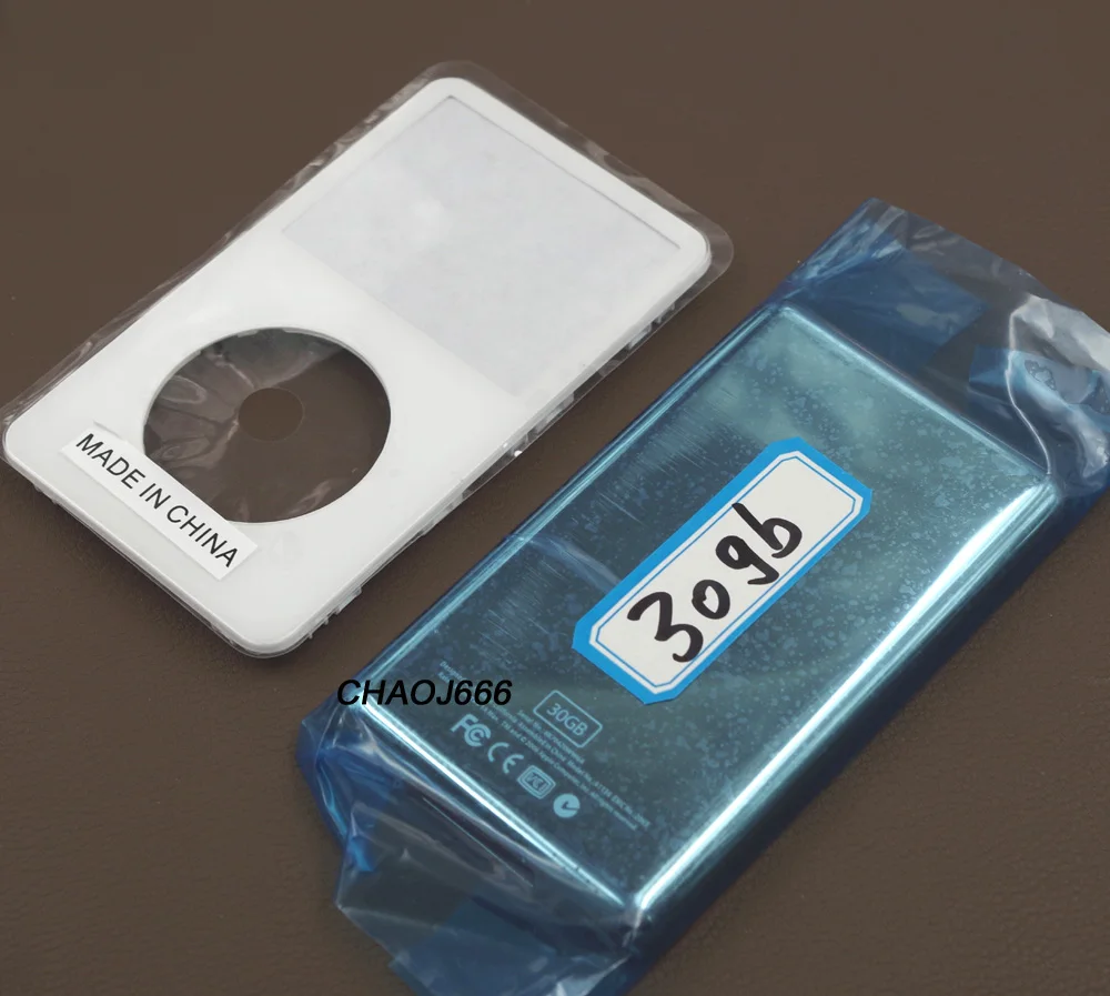 

White Front Faceplate Metal Back Rear Housing Case Cover Shell for iPod 5th Video 30GB