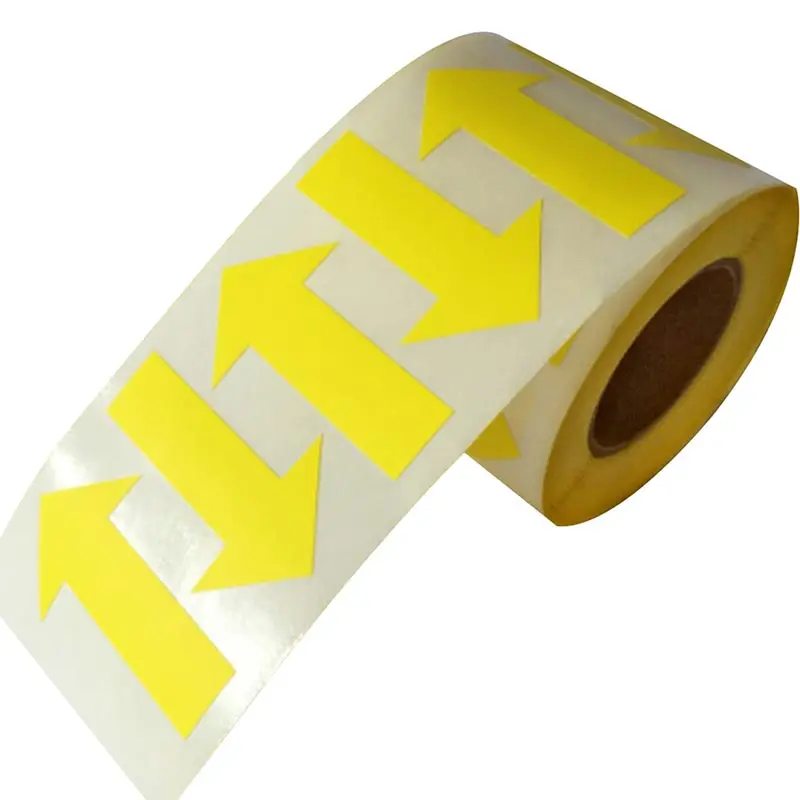 

Arrow Stickers - Fluorescent Yellow Arrow Shape Color Coding Inventory Labels 500/roll 2 Inch X 1.25 Inch