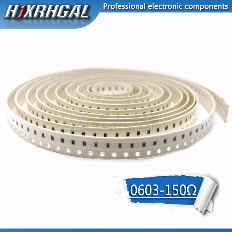 300 шт. 0603 бескорпусный постоянный резистор SMD 150 Ом 150R 151 hjxrhgal | Электронные