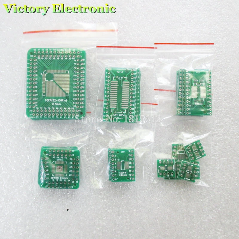 30X Platinen Kit Smd zum Eintauchen Des Adapter Konverters Fqfp32-100 Qfn48 K8X3 30X Platinen Kit Smd zum Eintauchen Des Adapter Konverters Fqfp32-100 Qfn48 K8X3
