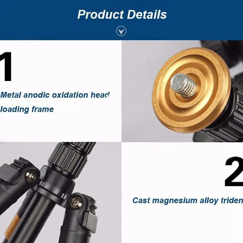  QINGZHUANGSHIDAI Q999S Professional Photographic Portable Aluminium Alloy Tripod Kit Monopod Stand 