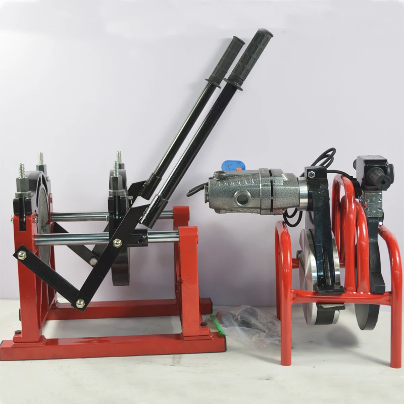 New 220 V Electric Working Piping Hot Melt Engine Tool 63-200 mm 2.5-8 inch Welding Working Butt Fusion Welder for PPR PB PE ect 5