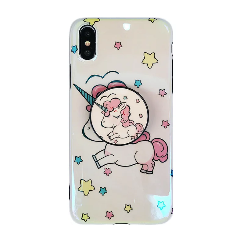 For Iphone XS MAX/XR/8plus Fashion Korean Unicorn Rainbow