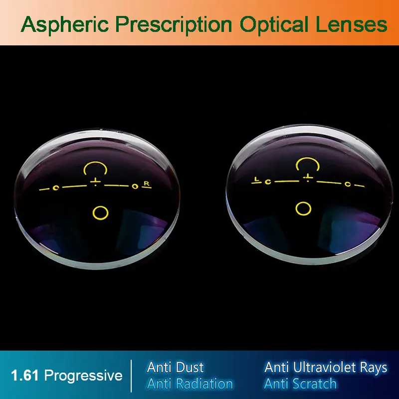 1.61 Digital Free-form Progressive Aspheric Optical Eyeglasses Prescription Eyewear Optical Lenses 1.61 Digital Free-form Progressive Aspheric Optical Eyeglasses Prescription Eyewear Optical Lenses