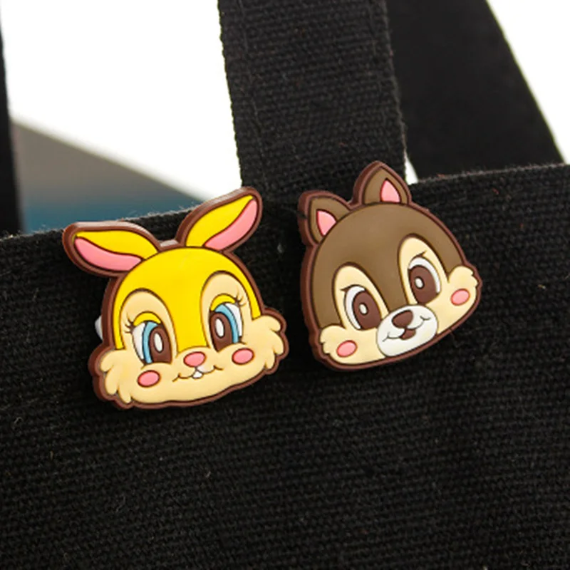 

1Pcs PVC Cartoon Cute Chipmunk Icon Brooch Pins Badge Anime Figure Pins Button Badge Backpack Clothes Hat Decor Kids Gift