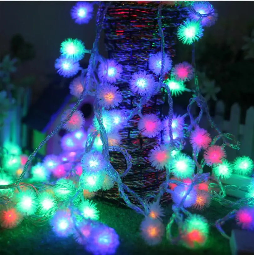  10M 100 LED dioda 220V vodotěsný venkovní RGB LED strunná světla Vánoce Světlá dovolená svatba Oslava narozenin