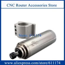 Мотор шпинделя с водяным охлаждением 24000 кВт d100мм* L-260mm ER20 100 об/мин+ мм кронштейн Алюминиевое Крепление