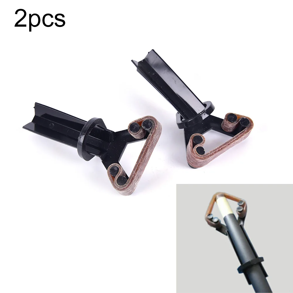 2pcs Plastic Pool Cue Tip Clamp Snooker Billiard Plastic Pool Cue Tip