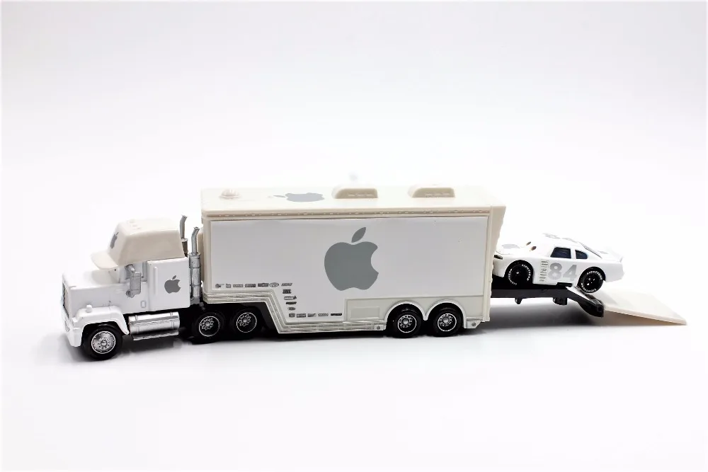 Disney Pixar Cars 2 шт./партия Apple Mack Uncle Truck и 84 Apple Small Car 1:55 литой металлический сплав модле игрушки автомобиль подарок для детей