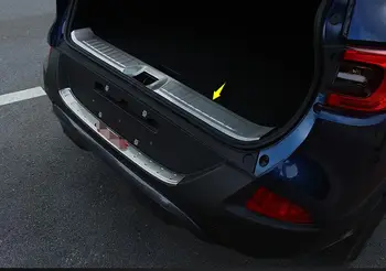 

Stainless Innear Rear Bumper Protector Scuff Plate Cover Trim1pcs Threshold for Renault Kadjar 2016 2017