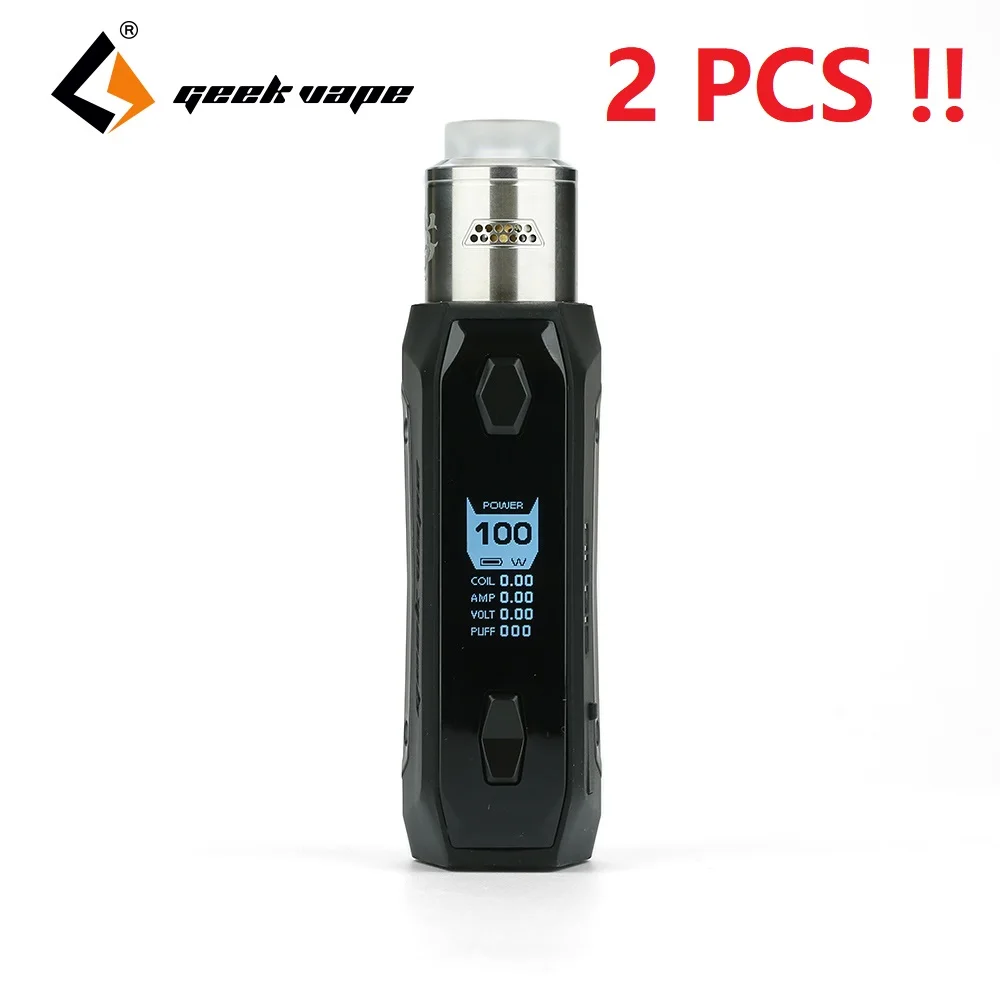 Limited  2pcs/lot  Original 100W Geekvape Aegis Solo Kit with Tengu RDA & Advanced AS Chip E-cig Vape Kit VS