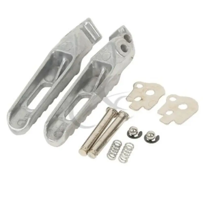 

Silver/Black Aluminum Rear Footrests Foot pegs For Honda CBR600RR 2003-2018 CBR1000RR 2004-2016 05 06