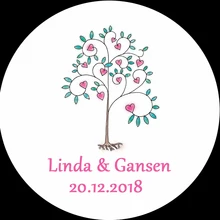 100 шт пользовательские бумажные бирки для гостей Свадебные сувениры наклейки для торта вечерние украшение для свадьбы