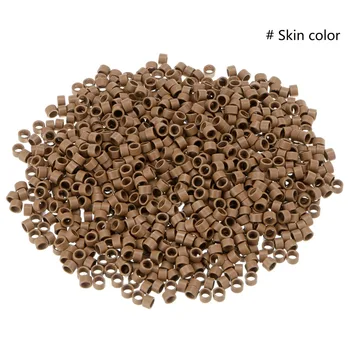 

Anmas Rucci 500pcs Multi-Color S Size 3.5mm Silicone Lined Micro Rings Beads For Human Hair Extensions