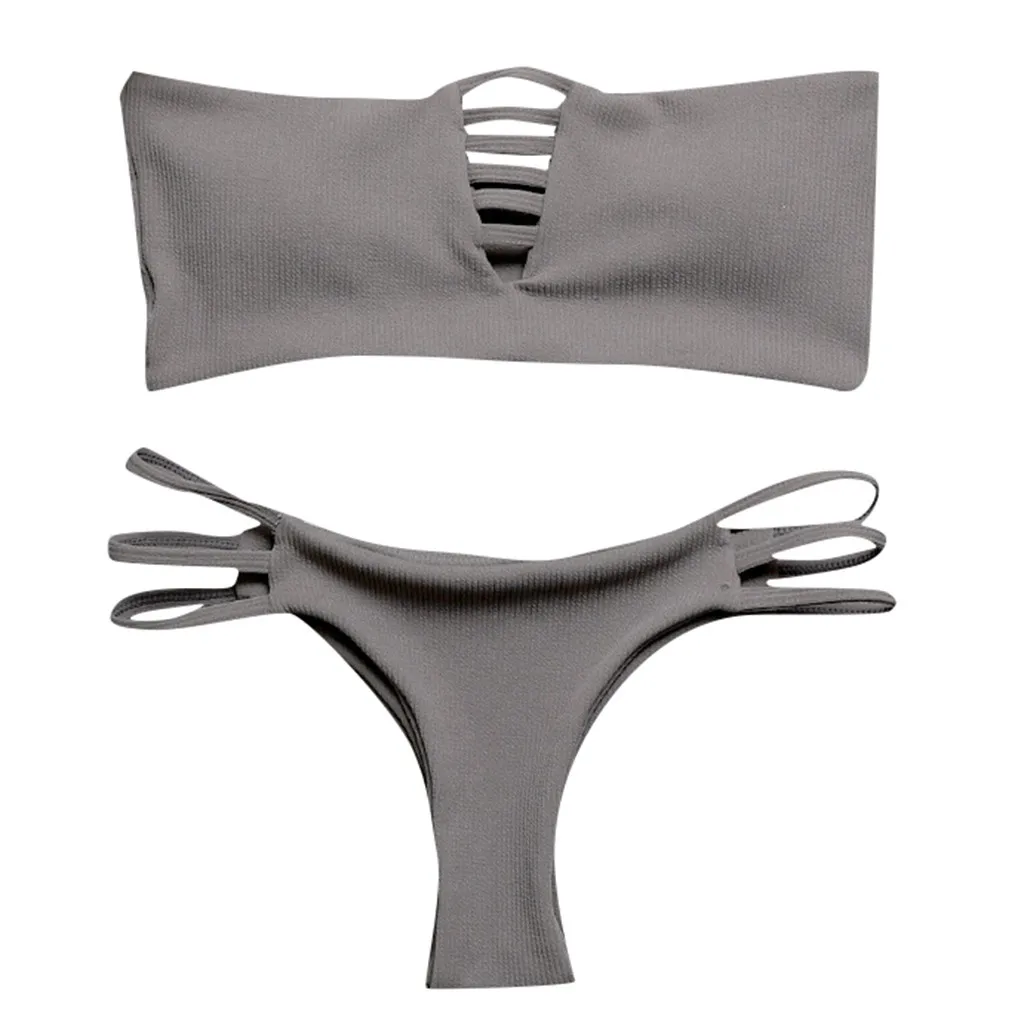 2019 купальник бикини femme push up bagno donna женская из двух частей печати волнующий