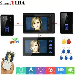 SmartYIBA 7 "RIFD/приложение разблокировка видео домофон Интерком дверной звонок сенсорная кнопка дистанционного разблокировки ночного видения