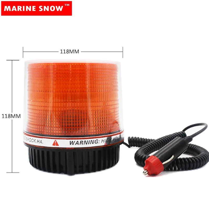 

Yellow Led Warning light Car Magnetic Mounted Vehicle 12V Strobe Flashing Lighting car led Emergency Lights Beacon Lamp bulbs