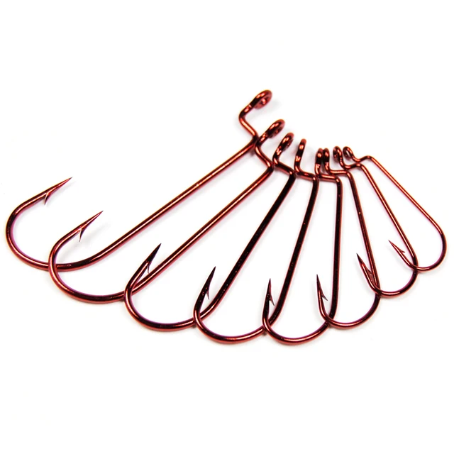 Special Price 20PCS Red / Bleeding / Blood Carolina Rig Worm Hook Non Offset J Bend Worm Fish Hook for Bass Fishing Size 6 4 2 1 1/0 2/0 4/0 Special Price 20PCS Red / Bleeding / Blood Carolina Rig Worm Hook Non Offset J Bend Worm Fish Hook for Bass Fishing Size 6 4 2 1 1/0 2/0 4/0