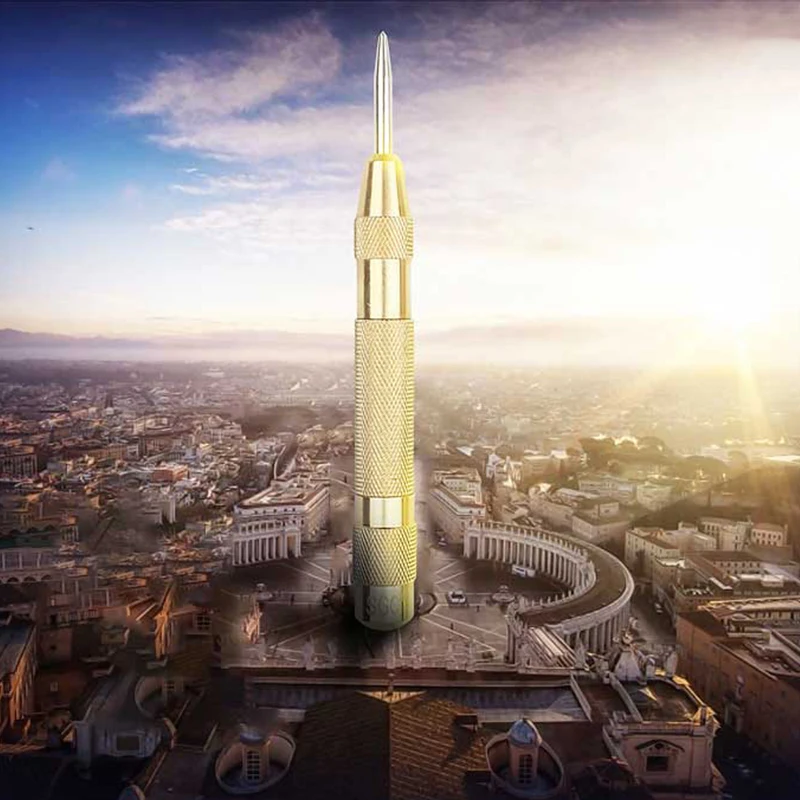 

1PCS HSS Center Punch Stator punching Automatic Center Pin Punch Spring Loaded Marking Drilling Tool With A Protective Sleeve