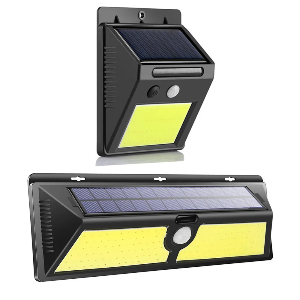 

Outdoor Solar Light 48/166 LED COB Waterproof Garden Light Smart IR Motion Sensor Wall Mount Lamp Courtyard Fence Pathway Lamp