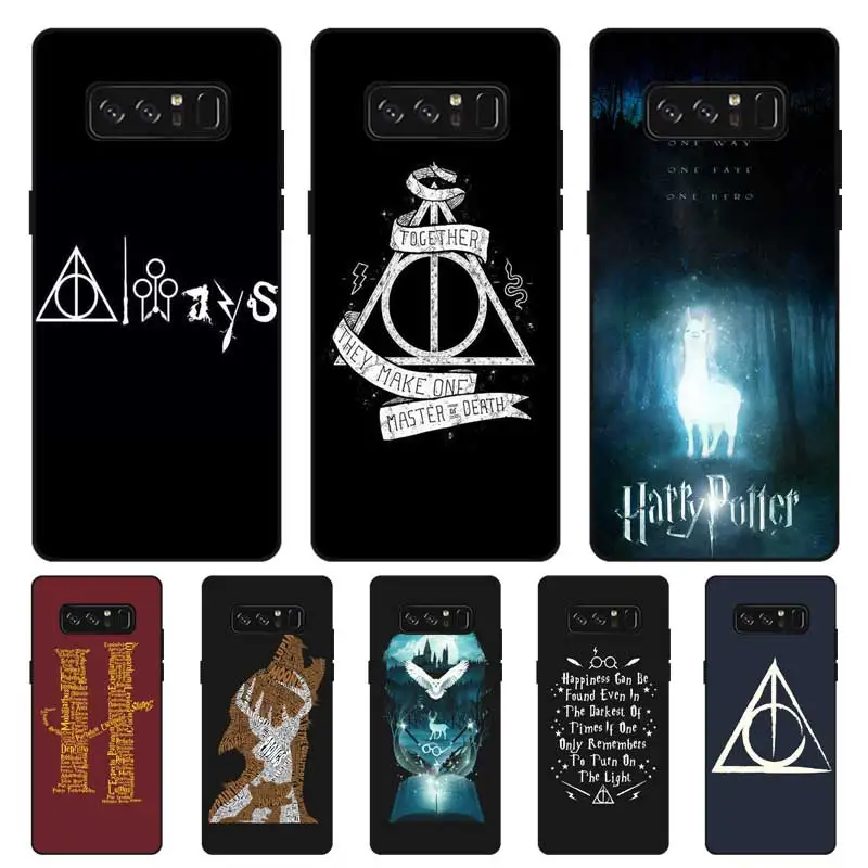 

N334 Harry Potter Hot Black Silicone Case Cover For Samsung Galaxy Note 3 4 5 8 9 M10 M20 M30