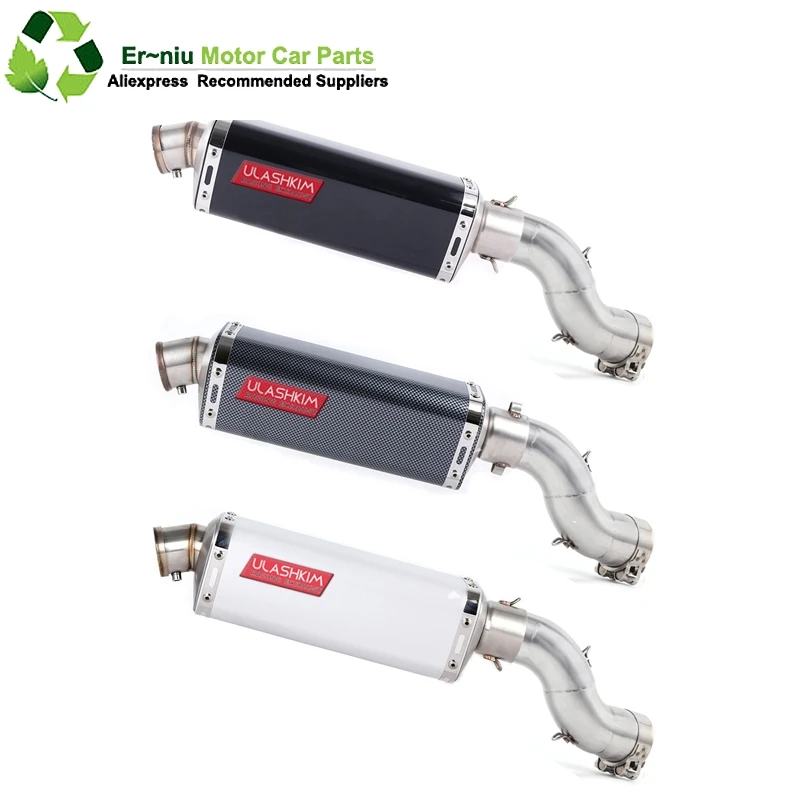 

Motorcycle Full System Exhaust Escape Slip-On For kawasaki Ninja 900 Z900 Modified Middle Link Pipe