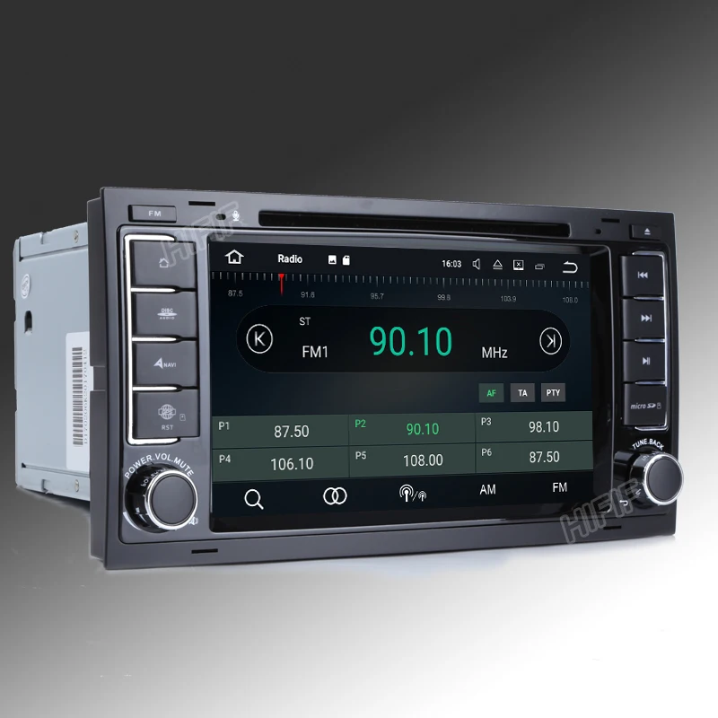 Cheap HIFIF Android 7.1.2 3G WIFI Quad Core 2G RAM Car DVD GPS Radio for Volkswagen Touareg T5 Transporter Multivan 2004-2011 Stereo 1
