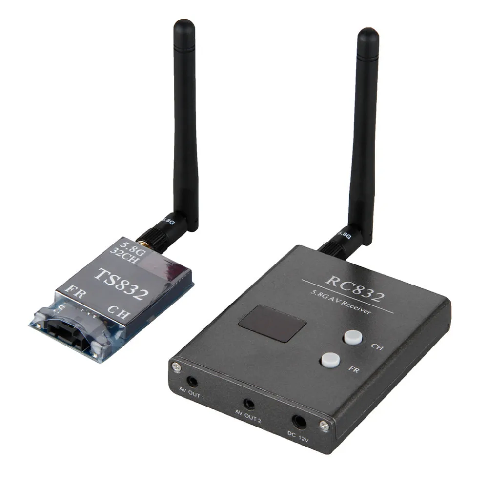 

FPV 5.8G 600mW 32 Channels Wireless AV transmitter and receiver TS832+RC832 for airplaneMultirotor Quadcopter