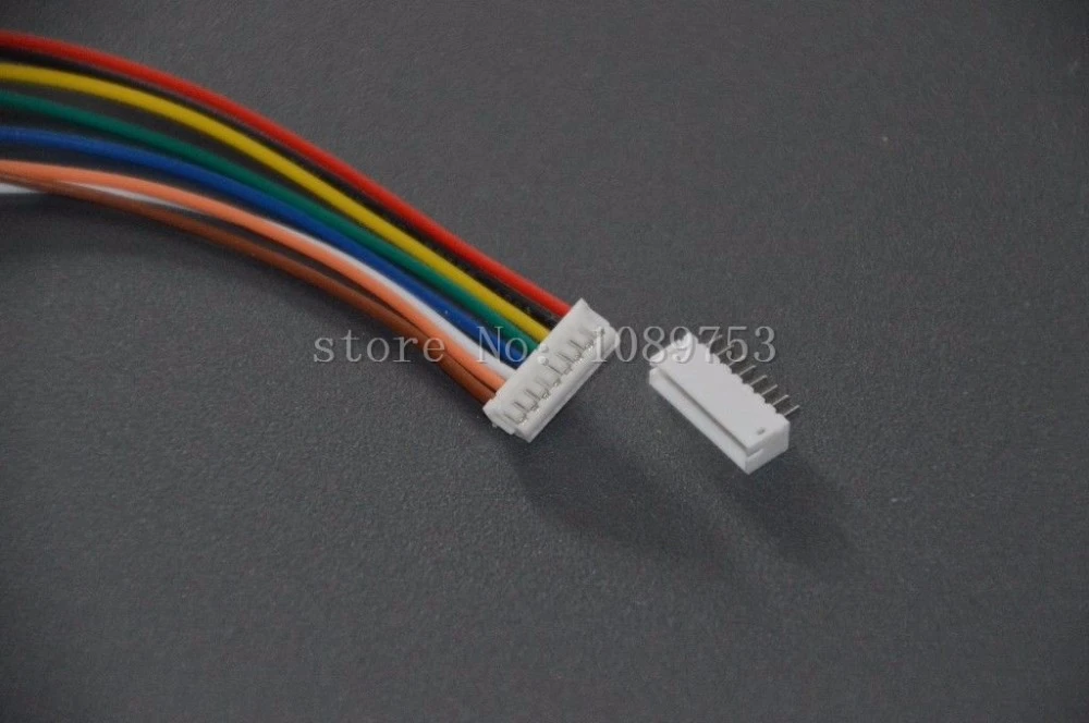 50 x Micro JST ZH 1.5 mm 6Pin connecteur femelle 15 cm Câble Mâle Angle Droit En-tête