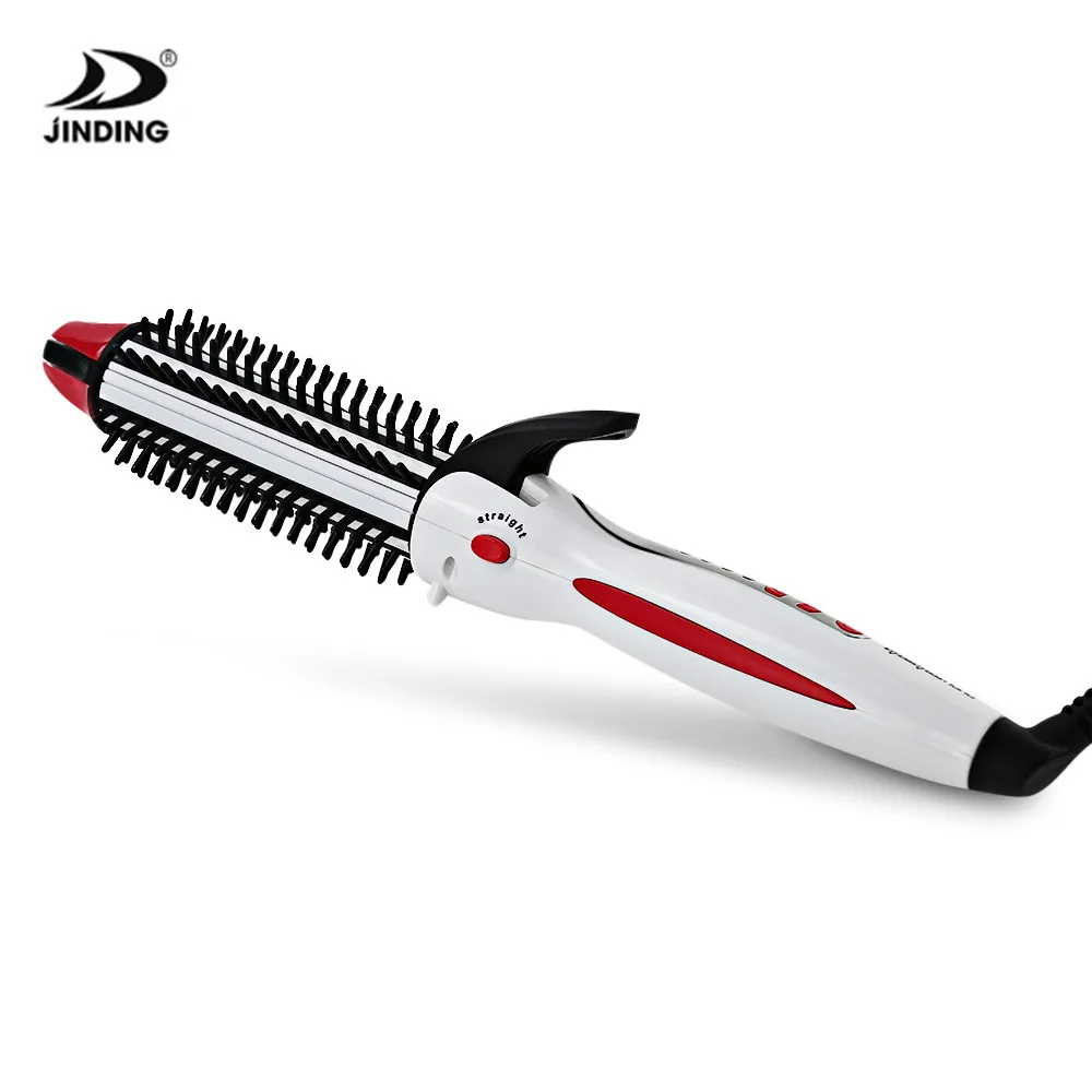 

JINDING ST3337 3 In 1 Electric Ceramic Curling Irons Hair Curler Straightening Irons Rotating Styling Tools Dry&Wet