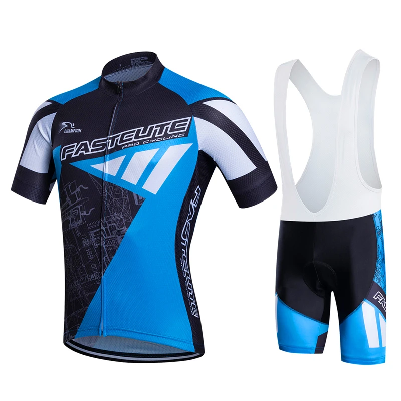 

FASTCUTE100% Polyester Breathable Cycling Jersey Set Bicycle Clothing Short Sleeve Maillot Ropa Ciclismo Summer MTB Bike Clothes
