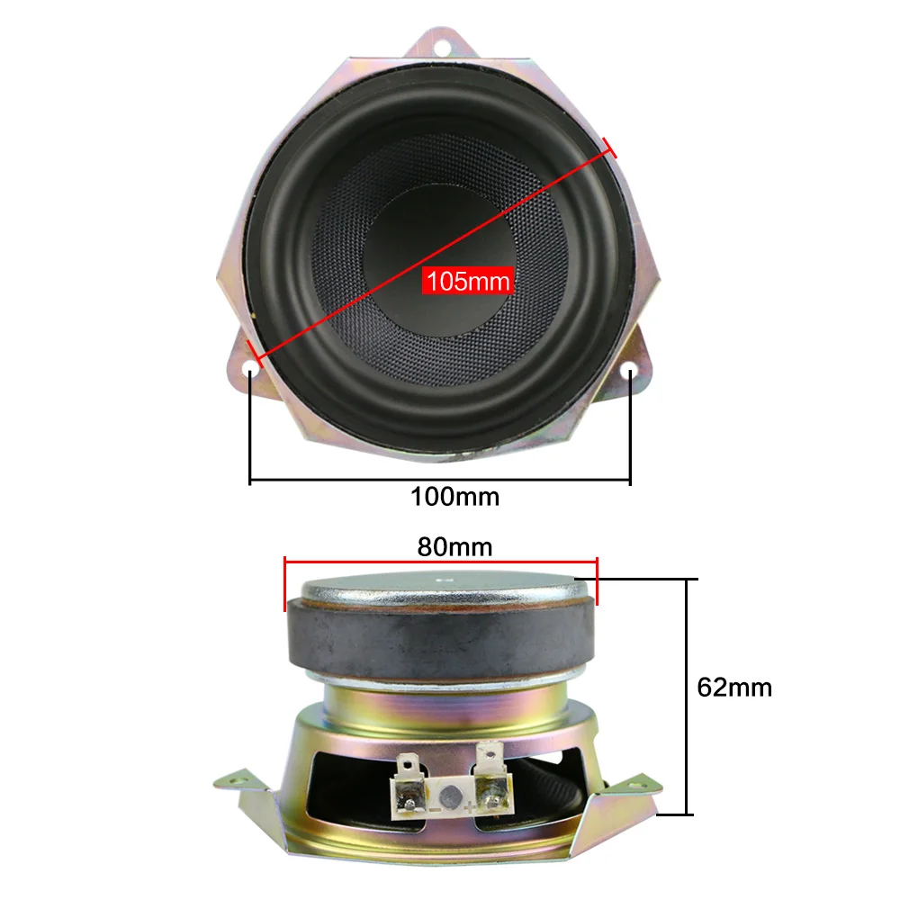GHXAMP 4 дюймовый низкочастотный динамик Ом 30 Вт тканый горшок HIFI домашний кинотеатр