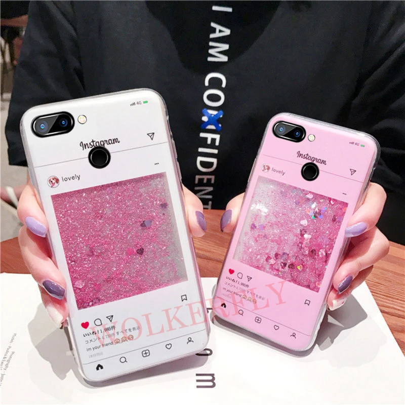

Liquid Glitter Case For Xiaomi Redmi 7 Y3 Note 7 6 5 Pro 5 Plus 4X Quicksand Cover On Mi 8 Lite A1 A2 Max 3 Pocophone F1 Funda