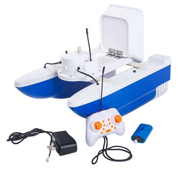 

Wireless Control Double Body Fast RC Bait Ship Boat 500m 1.2kg Loading Feeding Hook Dual Hull Folding Fishing Bait Boat