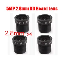 5 Megapixel HD 1/2.5″ 2.8mm 124 Degrees Wide Angle of View Board Lens M12 Mount For CCTV/IP Camera Free Shipping