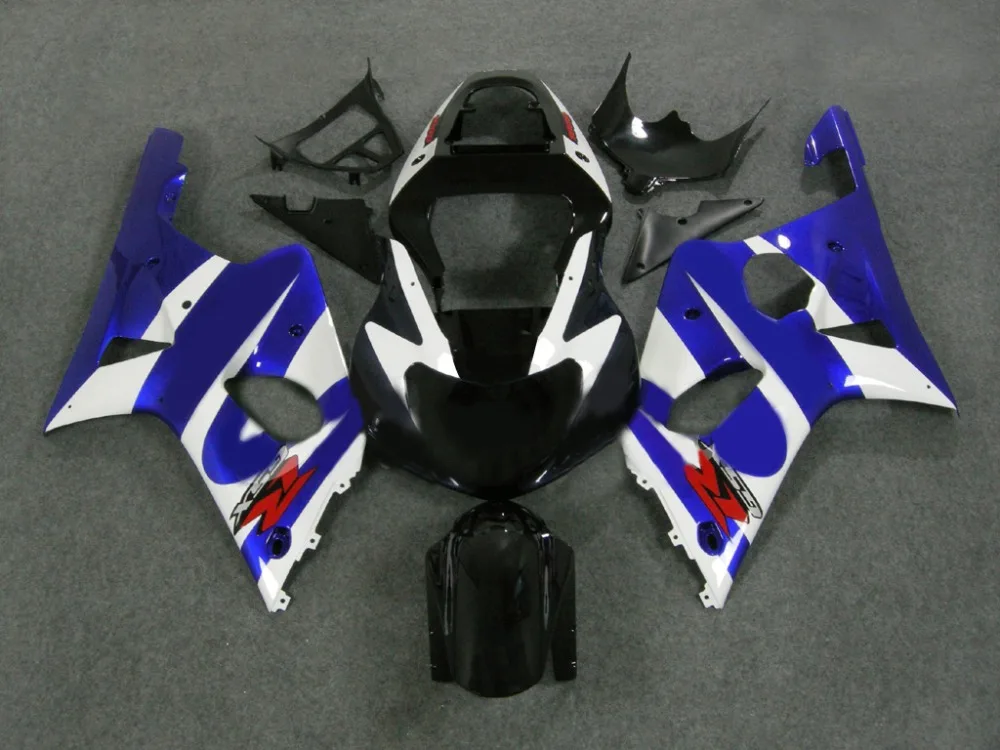 Комплект обтекателей под давлением для GSXR1000 K2 00 01 02 GSXR 1000 2000 2001 2002 ABS белый цвет