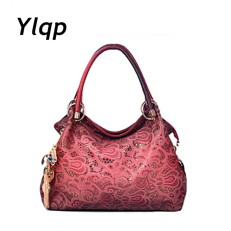 2018 Hot selling women leather handbag hollow out bags designer handbags high quality shoulder ...