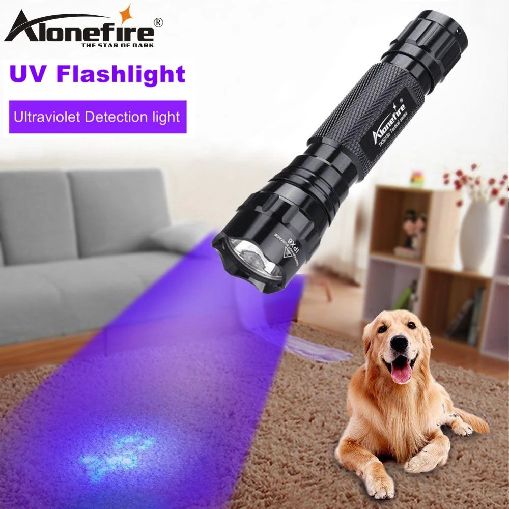 Alonefire 501bハイパワーuvライト395nm懐中電灯サソリ猫犬ペット尿マネー鉱石id検出トーチランプバッテリー Flashlight Torch Blacklight Uv Lampled Uv Flashlight Aliexpress