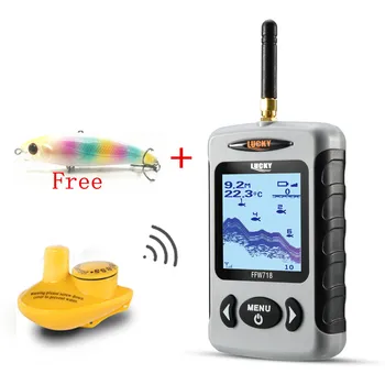 

Wireless Fishfinder Sonar Echo Sounder for Fishing Wireless/Wired in Russian Fishing Alarm depth Fish Finder 100M Fishing lur