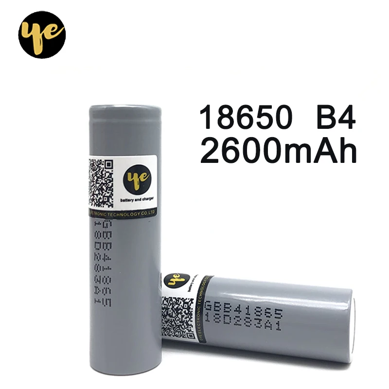 

2PC 100% new original 18650GBB4 battery lithium Ion ICR18650 B4 Rechargeable batteries mobile power battery flashlight battery