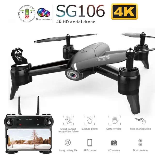 Special Offers SG106 WiFi RC Drone Camera 4K 1080P 720P FPV Video RC Quadcopter 3D Rolling Gesture Control Long Flytime for Toys Kid RC Dron Special Offers SG106 WiFi RC Drone Camera 4K 1080P 720P FPV Video RC Quadcopter 3D Rolling Gesture Control Long Flytime for Toys Kid RC Dron