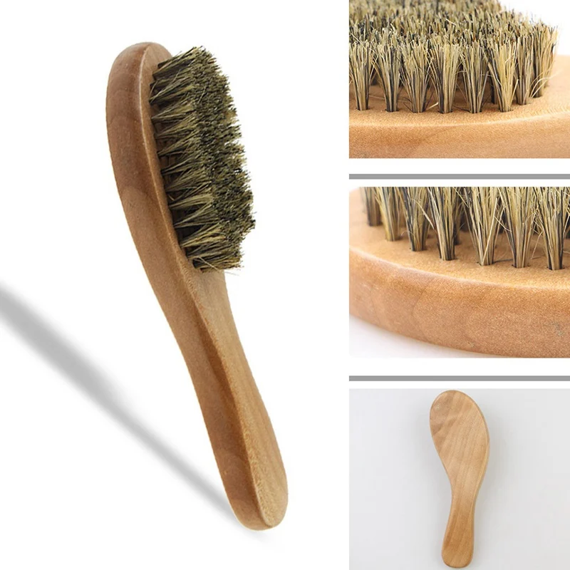 

Mustache Beard Shaving Brush Long Bamboo Handle Boar Bristles Male Facial Massage Cleaning Razor Brush Barber Shaving Appliance