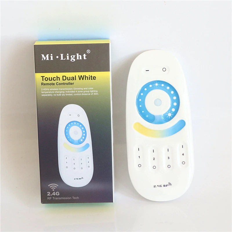 

100% Original Mi Light Dual White Remote Controller Color Temperature / Brightness Adjustment 2.4G RF Full Touch CCT LED Dimmer
