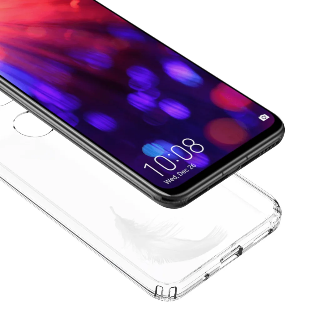 Для huawei Honor просмотра 20 Дело ТПУ Бампер Жесткий ПК акрил ясно Hybrid Crystal Телефон Обложка для huawei Honor V20 просмотра 20 Coque