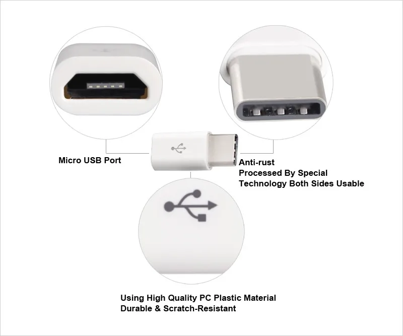 US $845.46 2000 Pcs USB 31 Type C Male To Micro USB V8 5pin Female Microusb Data Charger Adapter Cable For Macbook Nokia N1 Tablet P9
