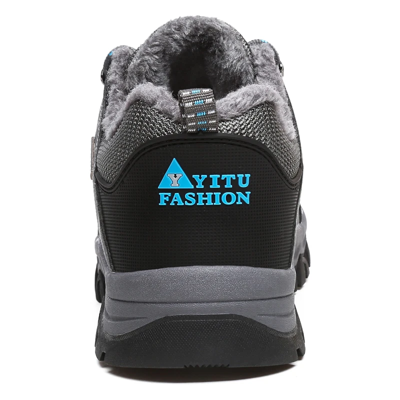 Trekking Shoes for Men large sizes 47 Winter Boots Man Hiking Shoes Anti-skidding Snow Boots Warm Fur Sport Shoe zapatos Retail