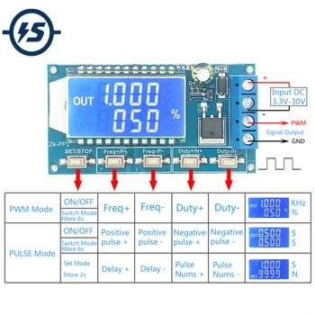 

Signal Generator 8A Driver Module for Motor/Lamp 1-Channel 1Hz-150KHz Dual Mode LCD PWM Pulse Frequency Duty Cycle Adjustable