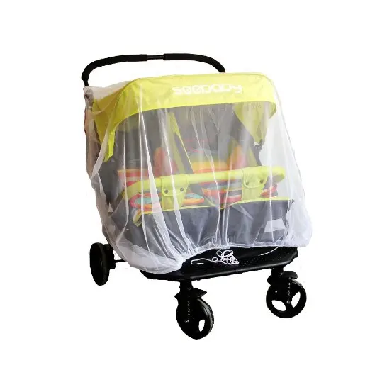 Baby Mosquito Mesh Insect Bug Netting Buggy Cover for Twin/Double Jogging,Tandem Strollers