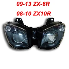 For Kawasaki 09-13 ZX6R 08-10 ZX10R ZX 6R 10R Motorcycle Front Headlight Head Light Lamp Headlamp CLEAR 2008 2009 2010 2011 2012 For Kawasaki 09-13 ZX6R 08-10 ZX10R ZX 6R 10R Motorcycle Front Headlight Head Light Lamp Headlamp CLEAR 2008 2009 2010 2011 2012