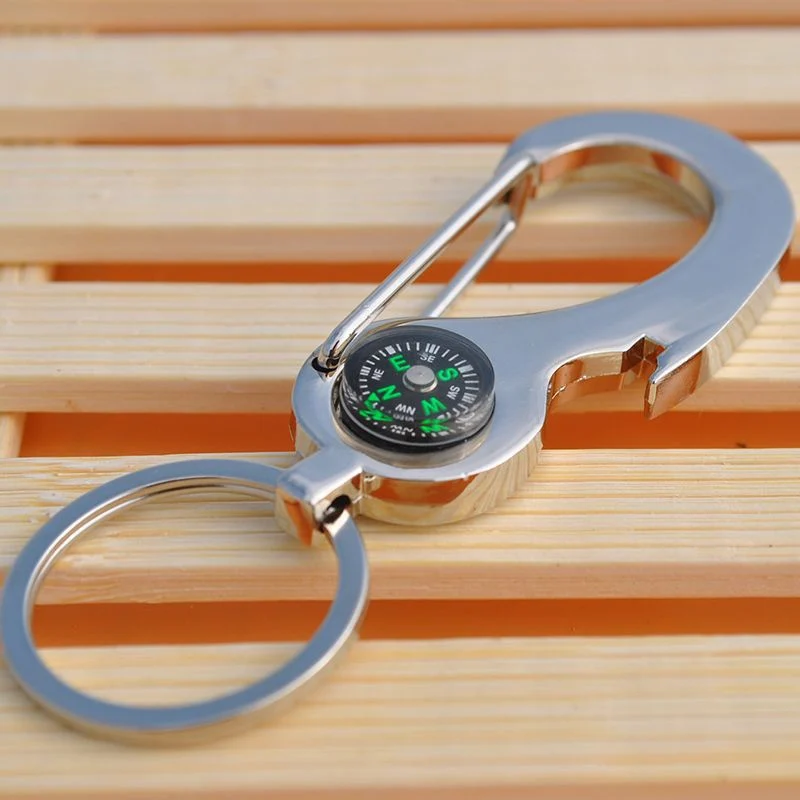 Открытый выживания Брелок с компасом Мини карманный латунные часы Стиль кольцо брелок 7801